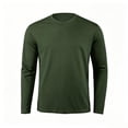thumbnail image 5 of COSFO Workout Mens Tshirts Long Sleeve Solid Athletic Dry Fit Shirts Pullover Moisture Wicking Slim Fit Crew Neck Mesh Mens T-Shirts, 5 of 5