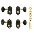 thumbnail image 3 of Ukulele Tuning Pegs, High Stability Black And Gold Left Right Guitar Tuning Knobs Easy To Install Sturdy  For 4 String Guitars, 3 of 8