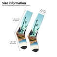 thumbnail image 2 of Logiee Iconic Global Landmarks Print Gift Stocking Stuffers,Adult Stockings,Novelty Socks,Funny Socks Birthday Running Walking Sleeping, 2 of 6