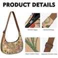 thumbnail image 2 of Mushroom Crescent Crossbody Bag for Casual Outing Enthusiasts Moon Shoulder Bag for Shopping Hiking Cycling Gym, 2 of 5