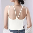 thumbnail image 4 of Brasier Camisolas con Sujetador de Estante, Tirantes Finos Ajustables, Camisetas sin Mangas, Capa Básica Grande, 4 of 5