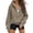 Coffee, variant on Basysin Womens Hoodies Half Zip Up Casual Comfort Fall Clothes Sweatshirts For Women Hooded Jackets With Pockets Y2k Sweatshirts