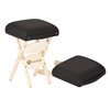 EARTHLITE Massage Therapist Stool - Folding Massage Stool, Hardwood Maple, CFC-Free