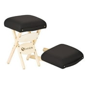 EARTHLITE Massage Therapist Stool - Folding Massage Stool, Hardwood Maple, CFC-Free