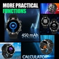 thumbnail image 3 of EIGIIS 1.39" Military Smart Watch Men's Fitness Tracker Bluetooth Call Compatible with iPhone Android Smart Watch, 3 of 7