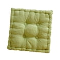 thumbnail image 1 of Cojín de asiento con forma de galleta para silla, moderno, suave, cómodo y decorativo. Amarillo verde, 1 of 8