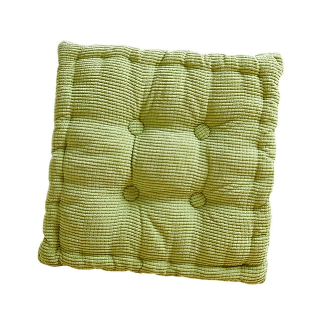 Cojín de asiento con forma de galleta para silla, moderno, suave, cómodo y decorativo. Amarillo verde