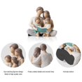 thumbnail image 3 of Figuras de libros de lectura para una familia de 4 personas, figuras pintadas a mano, regalos para padres o hija e hijo, decoración del hogar, 3 of 5