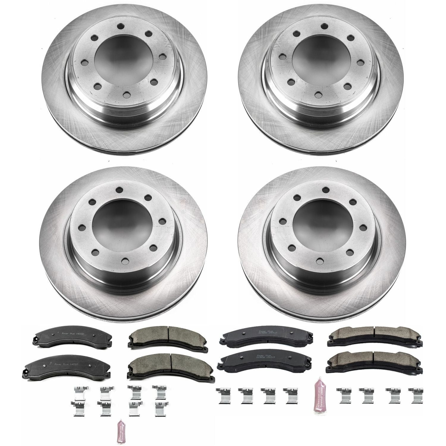 Power Stop Front and Rear Stock Replacement Brake Pad and Rotor Kit KOE6519