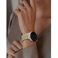 thumbnail image 6 of Wearlizer Metal Band Compatible with Samsung Galaxy Watch 9/8 40mm 44mm & Watch 8 Classic 46mm, Stainless Steel Chain Bracelet Band for Women, Dressy No Gap Adjustable Link Strap, 6 of 7