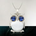 thumbnail image 3 of Jewelry Korean Cute Crystal Owl Pendant Necklace Vintage Long Necklaces Mother's Day Birthday Anniversary Gifts for Mom Of The Day, 3 of 6