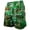 Green#mens swim trunks with compression liner, variant on UVEASISHA St. Patrick's Day Big and Tall Shorts for Men Novelty Clover Printed Swim Trunks Drawstring Elastic Waistband Board Shorts with Pockets Green M