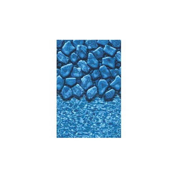 GLI 05-1524OV-BLD-OL-4852 48"-52" Sidewall Overlap Boulder Full Print Pool Liner