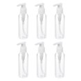 thumbnail image 1 of Unique Bargains 100mL Airless Pump Bottles 6 Pack Portable Refillable Dispenser Containers for Travel Shampoo Lotion, Clear, 1 of 5