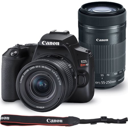 Canon EOS Rebel SL3 with 18-55mm and 55-250mm Lenses Kit - AUTHORIZED DEALER