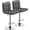 Grey, variant on Bar Stools Set of 2, PU Leather Adjustable Swivel Barstools, Armless Hydraulic Kitchen Counter Bar Stool, Kitchen Island Chairs Set of 2, White