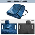 thumbnail image 6 of Xixirimido Quilted Golf Cart Seat Blanket Portable Golf Cart Seat Cover Towel for EZGO Yamaha Club Car & More 2-Seater Carts Foldable for Easy Carry, Horse Butterfly Floral Blue, 6 of 8