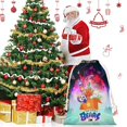 thumbnail image 2 of We Bare Bears Bolsa de regalo con cierre de cinta navideño para decoración de Navidad,50cm×76 cm., 2 of 6