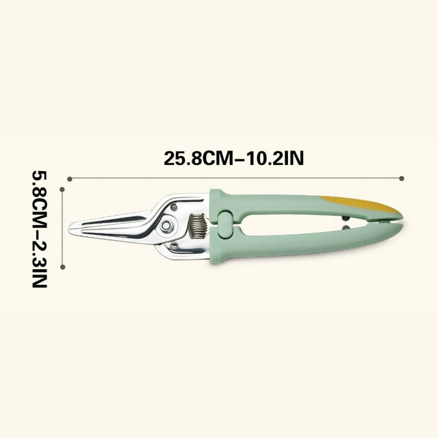 Kitchen Scissors Multi Functional Stainless Steel 25.8 cm with Self Retracting Spring and Ergonomic Plastic Handle