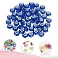 thumbnail image 3 of Uxcell 50Pcs 14mm Large Hole Glass Beads Blue for DIY Jewelry Making and Craft Projects, 3 of 6