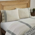 thumbnail image 2 of Piper Classics Market Place Gray Ticking Stripe King Size Pillow Sham, 2 of 5