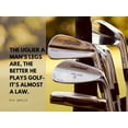 thumbnail image 2 of ArtsyQuotes 18x15 White Modern Wood Framed Museum Art Print Titled - H. G. Wells Quote: Golf Law, 2 of 4