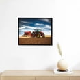 thumbnail image 4 of Nawypu Man Driving Red Tractor Canvas Prints Poster Wall Art For Home Office Decorations With Framed, 4 of 4