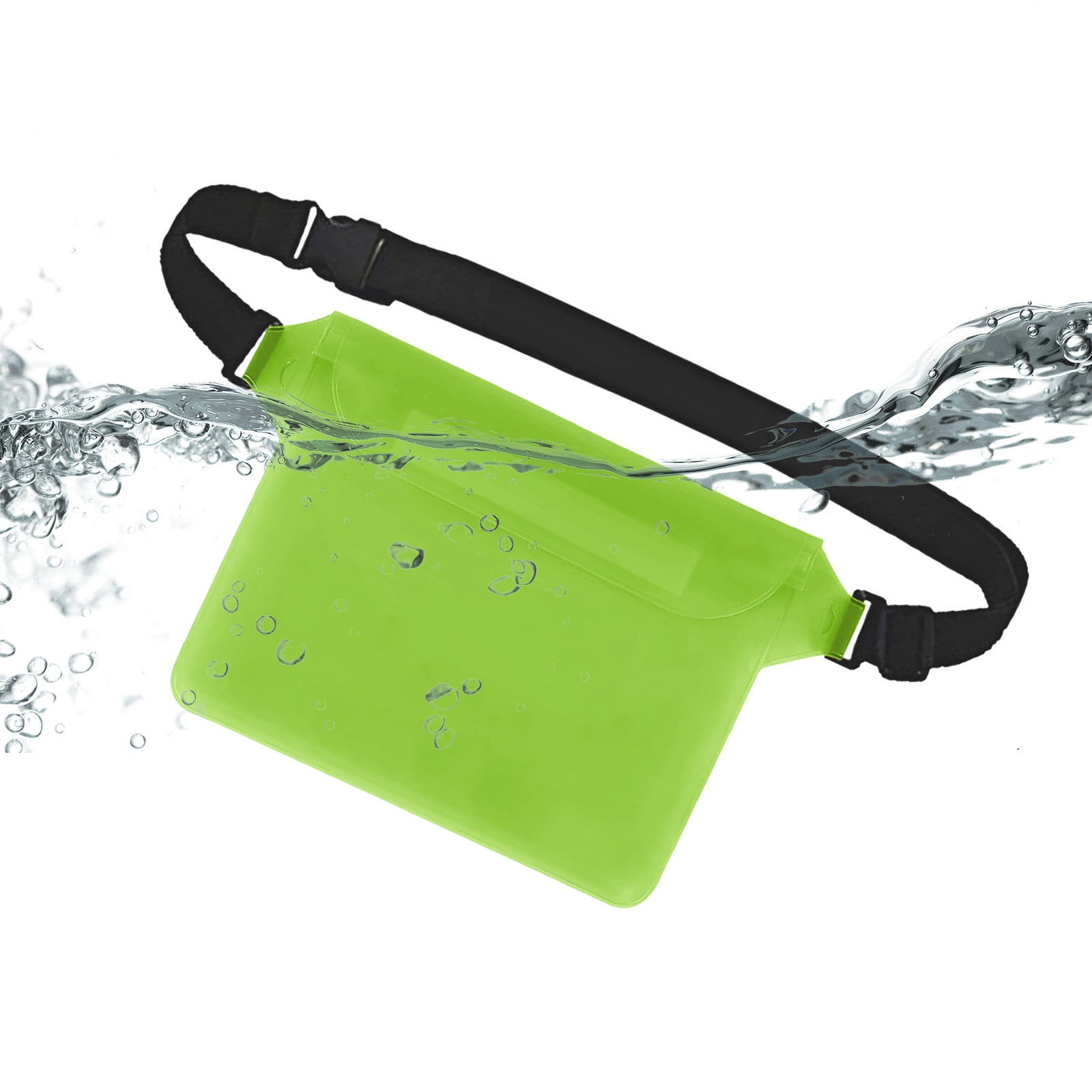 Cheap! Silicone Waterproof Waist Pack for Rafting, Travel, Water Activities, Adjustable Strap Shoulder Bags for Phone & Essentials