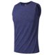 thumbnail image 3 of Camiseta sin mangas deportiva de cuello redondo para hombre, de color liso, sin mangas, estampada, de entrenamiento, de poliéster, 3 of 4