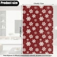 thumbnail image 3 of SCRAWLGOD Christmas Snowflake Snow Print Red 1 Pcs Headrest Cover for Recliner Chair, Waterproof PU Leather Sofa Head Protector, Stain Resistant Couch Head Rest Covers 17x27 in, 3 of 7