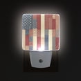 thumbnail image 3 of Flag Pattern Patchwork LED Night Light with Smart Sensor Plug Into Wall Dusk to Dawn 2 packs, 3 of 7