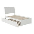 thumbnail image 6 of Portland Twin Extra Long Bed with Footboard and Twin Extra Long Trundle in White, 6 of 7