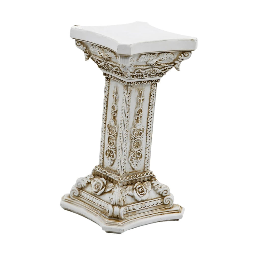 Roman Pillar Garden Statues Resin Roman Column Figurines Display Pedestal Stand Sculptures Garden Outdoor Indoor Decors