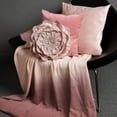 thumbnail image 2 of JWH 3D Round Flower Decorative Throw Pillows Small Handmade Circular Velvet Accent Pillow  Covers with Insert 14 inch Rose Gold, 2 of 7