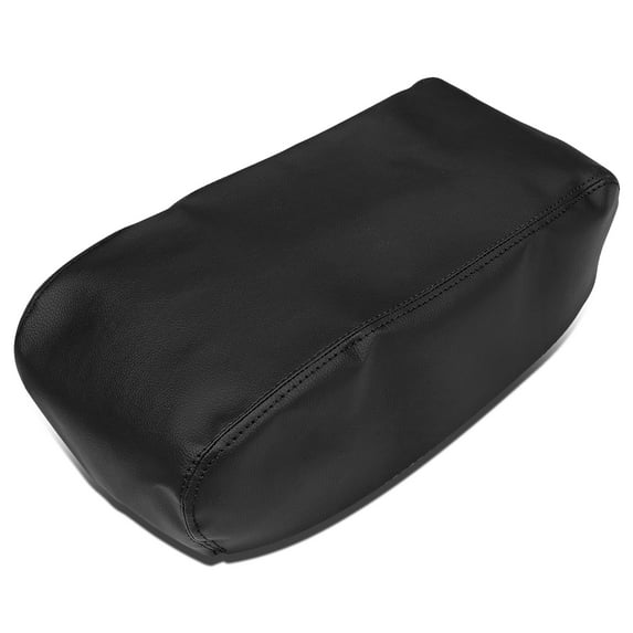 DNA Motoring GECS-009 For 2008 to 2010 Dodge Charger Stitched Synthetic Vinyl Black Leather Center Console Armrest Cover 09