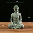 thumbnail image 1 of Garden Ornament Sitting Buddha Resin Stone Zen Effect Outdoor Indoor Statue, 1 of 6