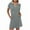 LYQ1_Gray, variant on Meichang Women's Summer Dresses Lapel V Neck Short Sleeve Tennis Golf Mini Shirt Dress with Pockets