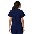 thumbnail image 3 of Adar Universal Women's Scrub Set – Snap Front Scrub Top and Multi Pocket Scrub Pants - 906 - Navy - XXS, 3 of 7