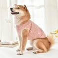thumbnail image 6 of Walbest Plush Dog Coat Cute Dogs Pattern Dog Cat Clothe Soft Warm Pet Vest Puppy Kitten Winter Sweater Fleece Dog Apparel for Cold Weather, 6 of 7