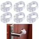 thumbnail image 1 of Amortiguadores para picaportes - Juego de 6 topes transparentes para puertas dobles, 1 of 4