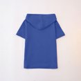 thumbnail image 3 of Short Sleeve Hoodies for Women Casual Solid Color V-Neck Pullover Loose Fit Comfy Sweatshirt Fashion Trendy Daily Wear Blue L, 3 of 8
