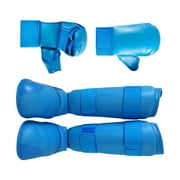 Dualoai Karate Sparring Gear Set Boxing Gloves Shin Guards Boxing Equipment for Sparring S
