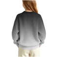thumbnail image 5 of Gradient Knit Sweater for Girls Boys Crew Neck Long Sleeve Fall Winter Casual Pullover,5-16Years, 5 of 7