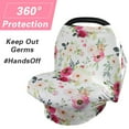thumbnail image 3 of Nursing Cover Carseat Canopy - Amerteer Baby Breastfeeding Cover, Car Seat Covers for Babies, Multi Use Nursing Scarf, Infant Stroller Cover, Boys and Girls Best Gifts, 3 of 7