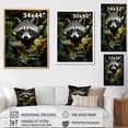 thumbnail image 4 of Designart "Curious Raccoon composition VI" Animals Floater Framed Wall Decor, 4 of 7