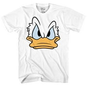 Mad Donald Duck Face Disney World Disneyland Funny Mens Adult Graphic Costume Humor Apparel Tee T-Shirt 