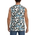 thumbnail image 4 of Balery Football Soccer Ball Camisetas sin mangas para hombre, absorbe la humedad y protege contra el mal olor.-XX-Large, 4 of 7