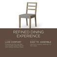 thumbnail image 2 of Maven Lane Willow Rustic Dining Chair, Grey with Slate Linen Fabric, Set of 8, 2 of 6