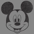 thumbnail image 2 of Boy's Mickey & Friends Smiling Mickey Mouse Distressed  Performance Graphic Tee Charcoal Heather Small, 2 of 4