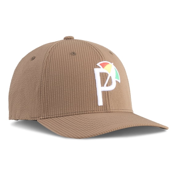 NEW Puma Golf AP Seersucker 6 Panel Snapback Hat Cap - Flat Bronze